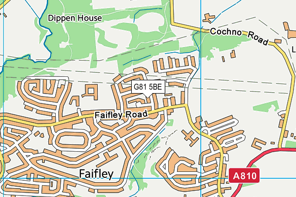 G81 5BE map - OS VectorMap District (Ordnance Survey)