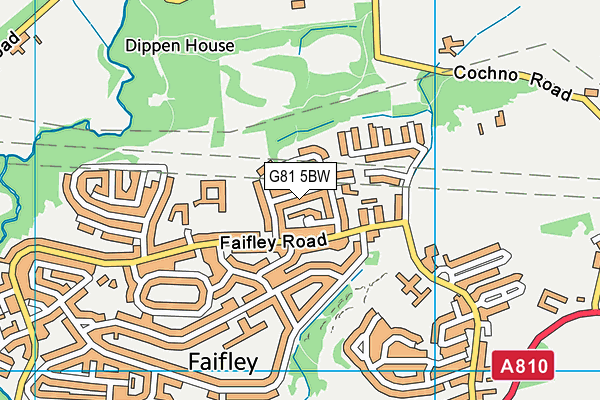 G81 5BW map - OS VectorMap District (Ordnance Survey)