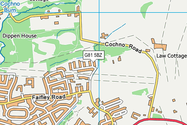 G81 5BZ map - OS VectorMap District (Ordnance Survey)