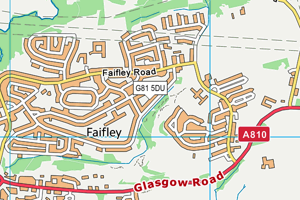 G81 5DU map - OS VectorMap District (Ordnance Survey)