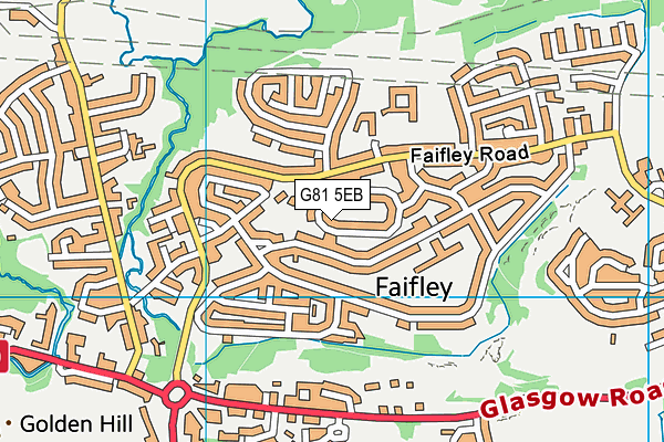 G81 5EB map - OS VectorMap District (Ordnance Survey)