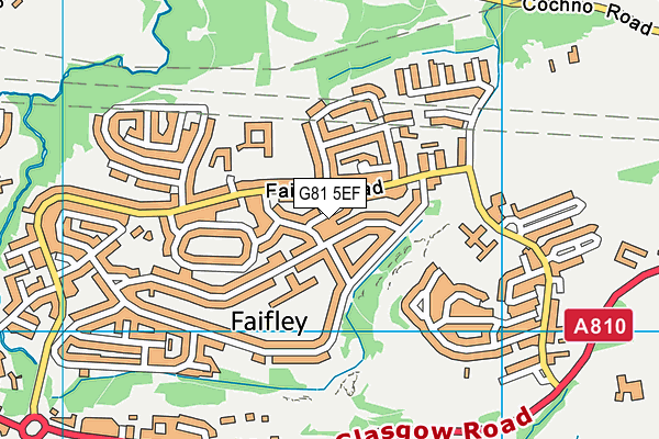 G81 5EF map - OS VectorMap District (Ordnance Survey)