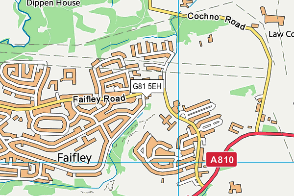 G81 5EH map - OS VectorMap District (Ordnance Survey)