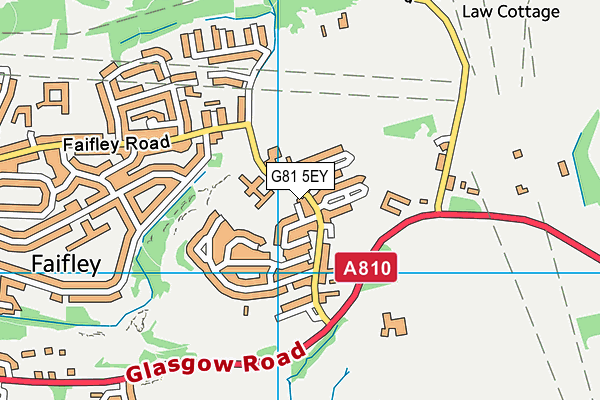 G81 5EY map - OS VectorMap District (Ordnance Survey)