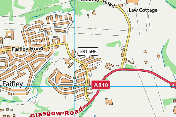 G81 5HB map - OS VectorMap District (Ordnance Survey)