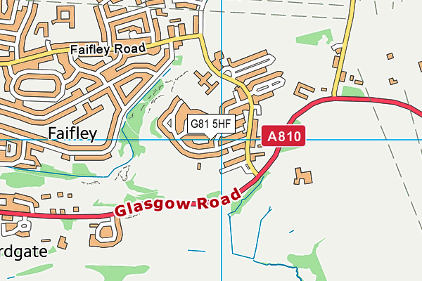 G81 5HF map - OS VectorMap District (Ordnance Survey)