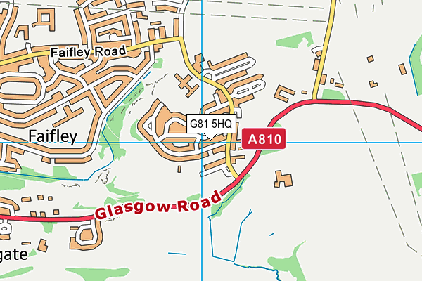 G81 5HQ map - OS VectorMap District (Ordnance Survey)