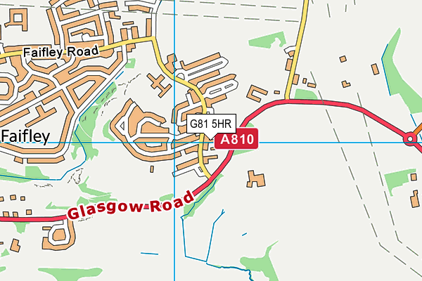 G81 5HR map - OS VectorMap District (Ordnance Survey)