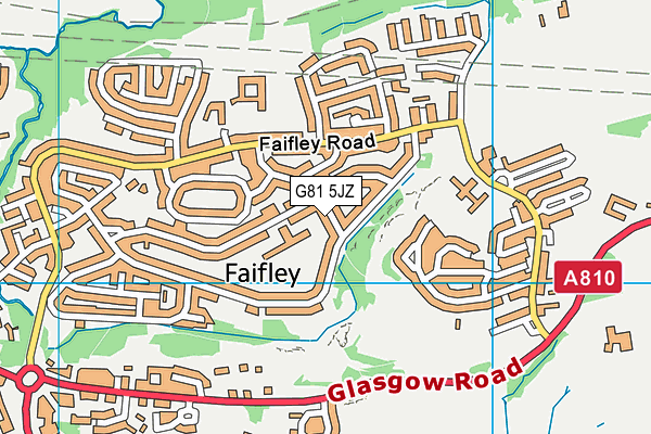 G81 5JZ map - OS VectorMap District (Ordnance Survey)