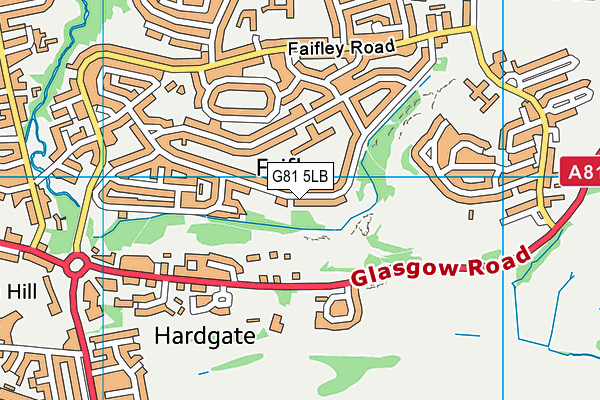 G81 5LB map - OS VectorMap District (Ordnance Survey)