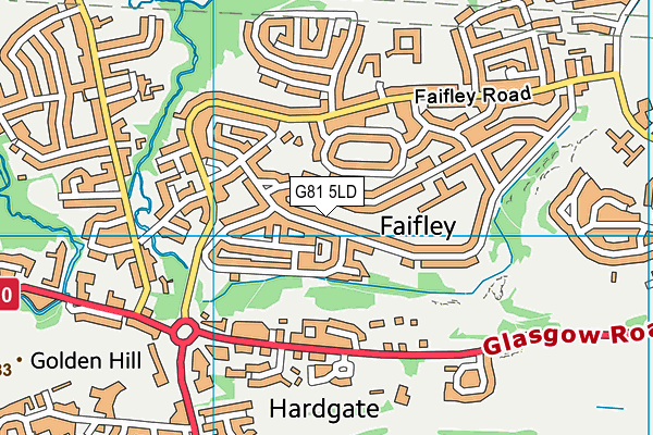 G81 5LD map - OS VectorMap District (Ordnance Survey)