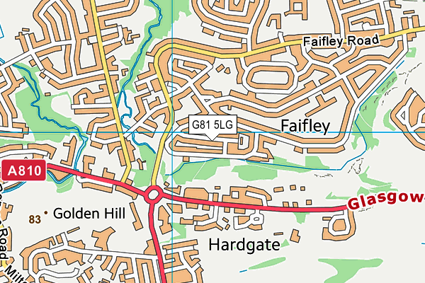 G81 5LG map - OS VectorMap District (Ordnance Survey)