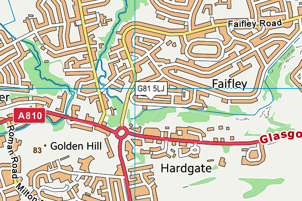 G81 5LJ map - OS VectorMap District (Ordnance Survey)