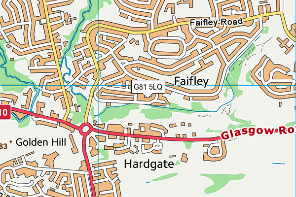 G81 5LQ map - OS VectorMap District (Ordnance Survey)