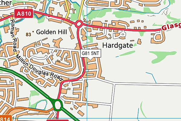 G81 5NT map - OS VectorMap District (Ordnance Survey)