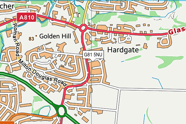 G81 5NU map - OS VectorMap District (Ordnance Survey)