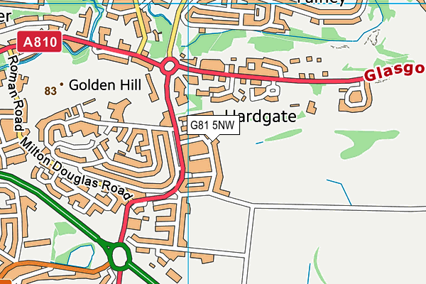 G81 5NW map - OS VectorMap District (Ordnance Survey)