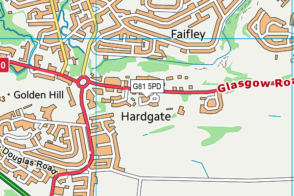 G81 5PD map - OS VectorMap District (Ordnance Survey)