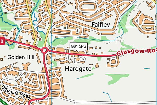 G81 5PG map - OS VectorMap District (Ordnance Survey)