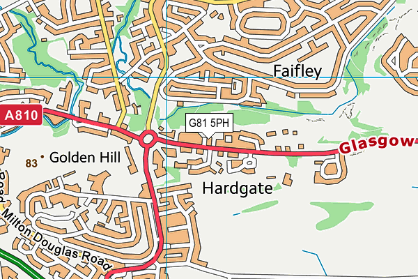 G81 5PH map - OS VectorMap District (Ordnance Survey)