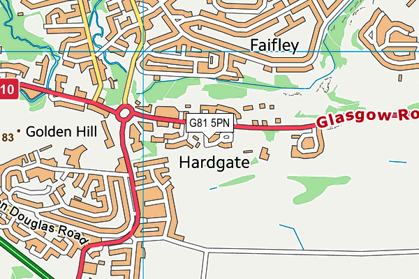 G81 5PN map - OS VectorMap District (Ordnance Survey)