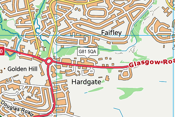 G81 5QA map - OS VectorMap District (Ordnance Survey)