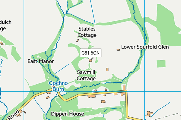 G81 5QN map - OS VectorMap District (Ordnance Survey)