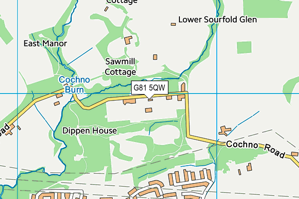 G81 5QW map - OS VectorMap District (Ordnance Survey)