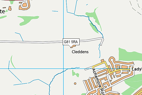 G81 5RA map - OS VectorMap District (Ordnance Survey)