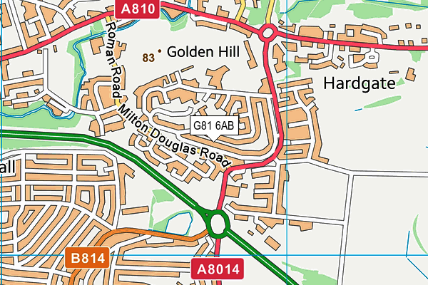 G81 6AB map - OS VectorMap District (Ordnance Survey)