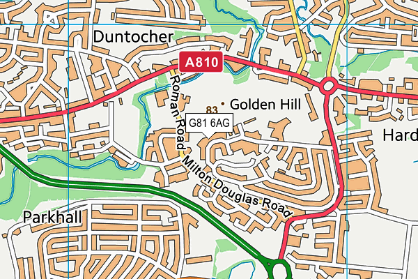 G81 6AG map - OS VectorMap District (Ordnance Survey)