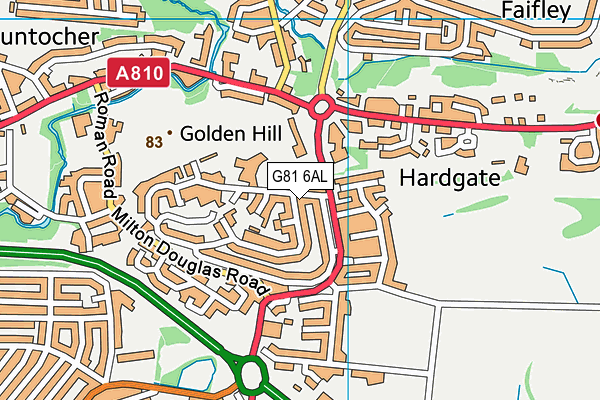 G81 6AL map - OS VectorMap District (Ordnance Survey)