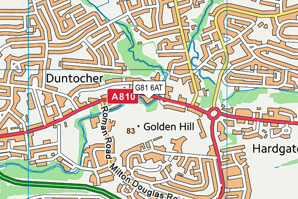 G81 6AT map - OS VectorMap District (Ordnance Survey)