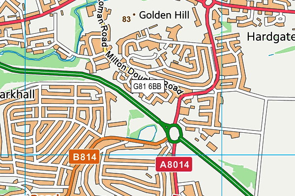 G81 6BB map - OS VectorMap District (Ordnance Survey)