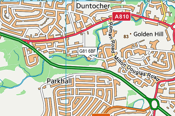 G81 6BF map - OS VectorMap District (Ordnance Survey)