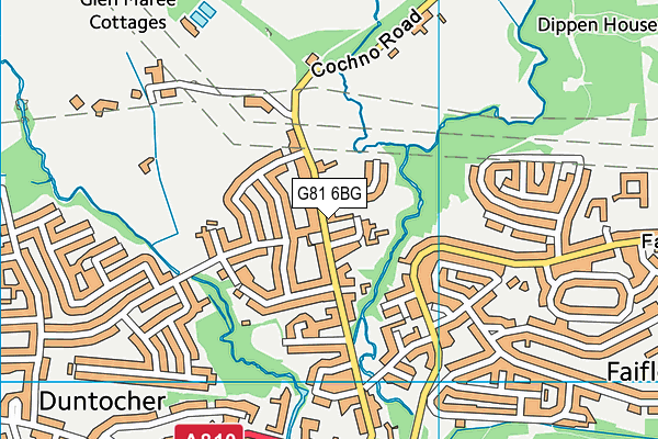 G81 6BG map - OS VectorMap District (Ordnance Survey)