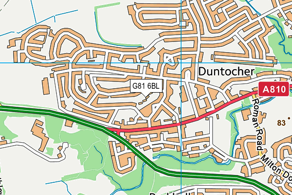 G81 6BL map - OS VectorMap District (Ordnance Survey)