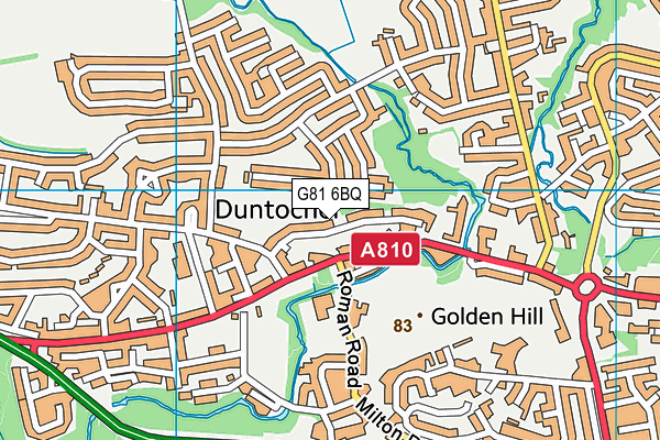 G81 6BQ map - OS VectorMap District (Ordnance Survey)