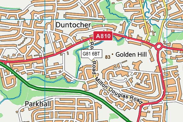 G81 6BT map - OS VectorMap District (Ordnance Survey)