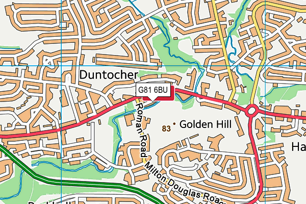 G81 6BU map - OS VectorMap District (Ordnance Survey)