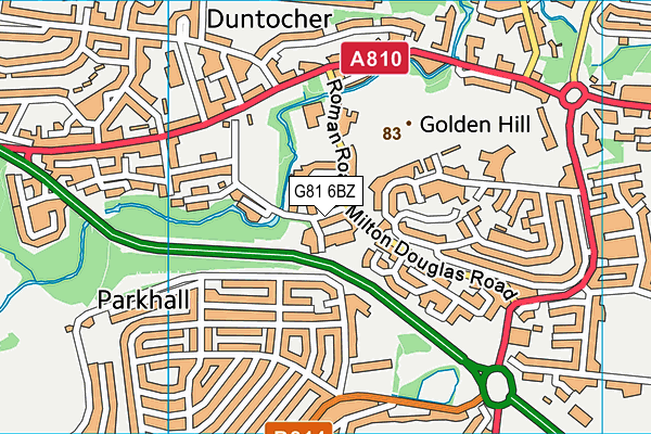 G81 6BZ map - OS VectorMap District (Ordnance Survey)