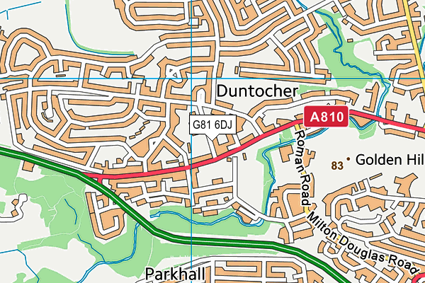 G81 6DJ map - OS VectorMap District (Ordnance Survey)