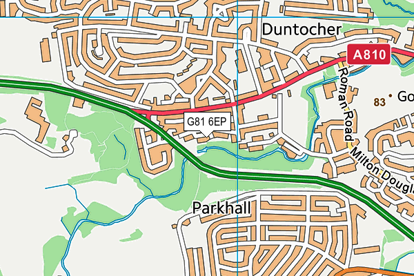 G81 6EP map - OS VectorMap District (Ordnance Survey)