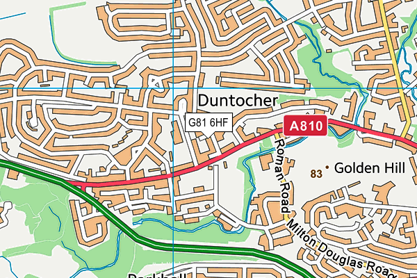 G81 6HF map - OS VectorMap District (Ordnance Survey)