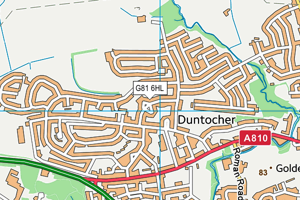 G81 6HL map - OS VectorMap District (Ordnance Survey)