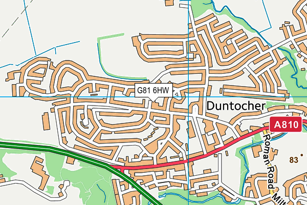 G81 6HW map - OS VectorMap District (Ordnance Survey)