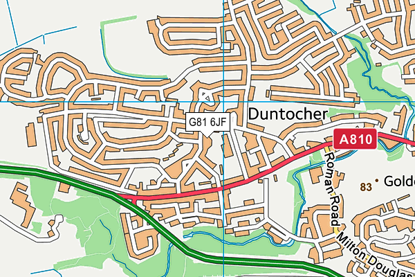 G81 6JF map - OS VectorMap District (Ordnance Survey)