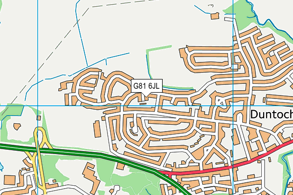 G81 6JL map - OS VectorMap District (Ordnance Survey)