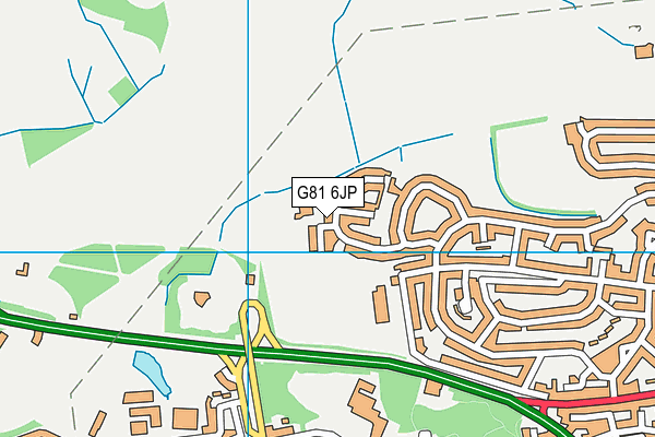 G81 6JP map - OS VectorMap District (Ordnance Survey)