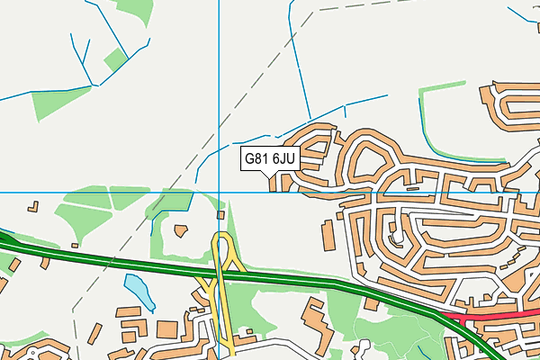 G81 6JU map - OS VectorMap District (Ordnance Survey)